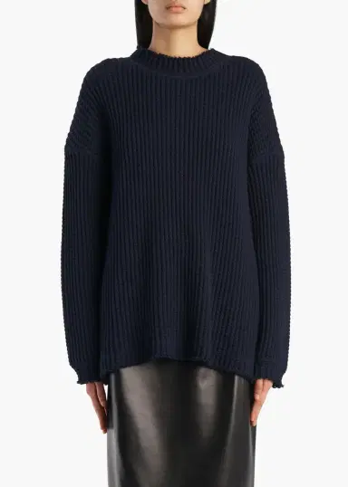 Khaite Dylan Top In Dark Navy | Thumbnail 3 Khaite Dylan Top In Dark Navy | Thumbnail 3