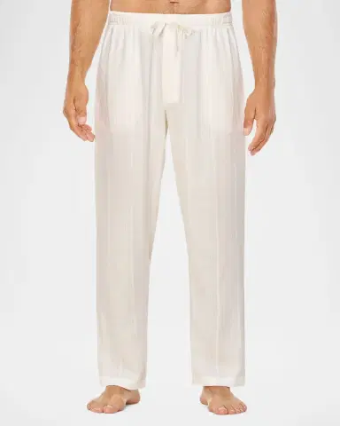 Majestic International Men 's Summer Woven Stripe Lounge Pants | Thumbnail 2 Majestic International Men 's Summer Woven Stripe Lounge Pants | Thumbnail 2