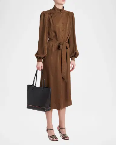 Valentino Garavani Medium Rockstud Grain Leather Tote Bag | Thumbnail 5 Valentino Garavani Medium Rockstud Grain Leather Tote Bag | Thumbnail 5