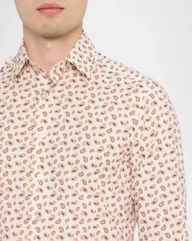Etro Men 's Paisley-Print Cotton Sport Shirt | Thumbnail 5 Etro Men 's Paisley-Print Cotton Sport Shirt | Thumbnail 5