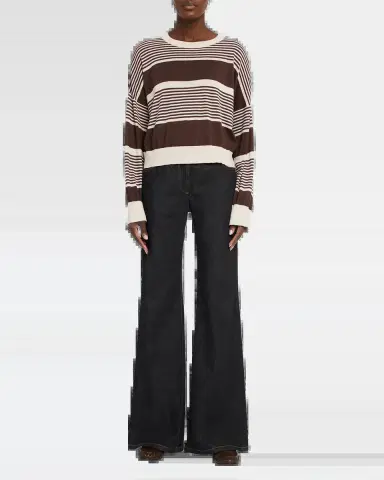 Brunello Cucinelli Shimmering Striped Cashmere-Silk Crewneck Sweater | Thumbnail 6 Brunello Cucinelli Shimmering Striped Cashmere-Silk Crewneck Sweater | Thumbnail 6