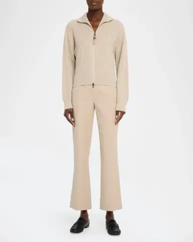 Brunello Cucinelli Sparkly Cashmere Rib Long-Sleeve Zip Cardigan | Thumbnail 2 Brunello Cucinelli Sparkly Cashmere Rib Long-Sleeve Zip Cardigan | Thumbnail 2