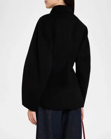 Róhe Double-Faced Wool Sculptural Jacket | Thumbnail 3 Róhe Double-Faced Wool Sculptural Jacket | Thumbnail 3