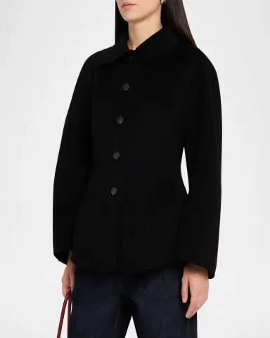 Róhe Double-Faced Wool Sculptural Jacket | Thumbnail 4 Róhe Double-Faced Wool Sculptural Jacket | Thumbnail 4