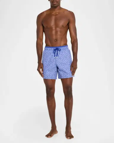 Vilebrequin Men's Graphic Shells Swim Trunks | Thumbnail 2 Vilebrequin Men's Graphic Shells Swim Trunks | Thumbnail 2