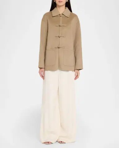 Róhe Double-Faced Wool Pankou Closure Jacket | Thumbnail 2 Róhe Double-Faced Wool Pankou Closure Jacket | Thumbnail 2