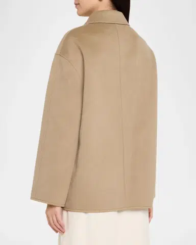 Róhe Double-Faced Wool Pankou Closure Jacket | Thumbnail 3 Róhe Double-Faced Wool Pankou Closure Jacket | Thumbnail 3