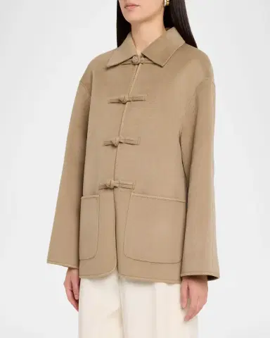 Róhe Double-Faced Wool Pankou Closure Jacket | Thumbnail 4 Róhe Double-Faced Wool Pankou Closure Jacket | Thumbnail 4