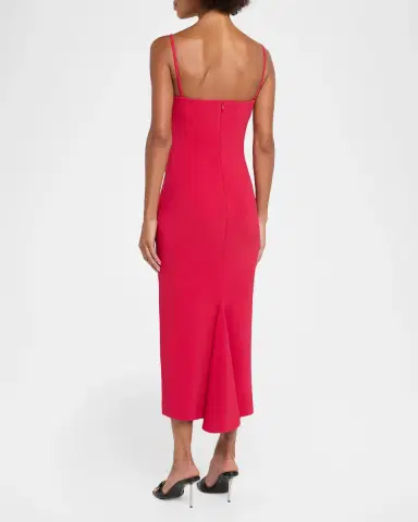 Givenchy Sliced Square-Neck Sleeveless Midi Dress | Thumbnail 3 Givenchy Sliced Square-Neck Sleeveless Midi Dress | Thumbnail 3