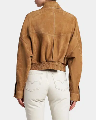 Versace Jeans Couture La Vacanza Suede Blouson Jacket | Thumbnail 3 Versace Jeans Couture La Vacanza Suede Blouson Jacket | Thumbnail 3
