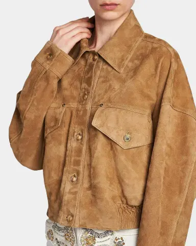 Versace Jeans Couture La Vacanza Suede Blouson Jacket | Thumbnail 5 Versace Jeans Couture La Vacanza Suede Blouson Jacket | Thumbnail 5
