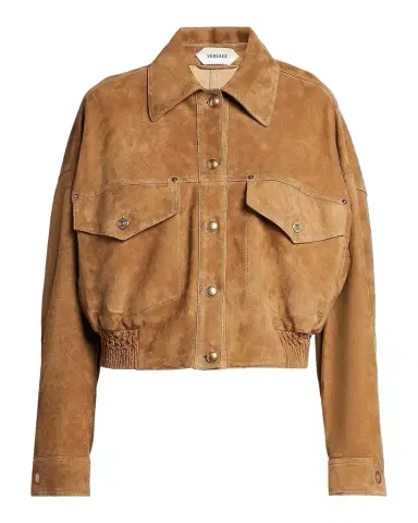 Versace Jeans Couture La Vacanza Suede Blouson Jacket | Thumbnail 1 Versace Jeans Couture La Vacanza Suede Blouson Jacket | Thumbnail 1