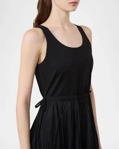 Weekend Max Mara Sleeveless Crinkled A-Line Midi Dress | Thumbnail 5 Weekend Max Mara Sleeveless Crinkled A-Line Midi Dress | Thumbnail 5