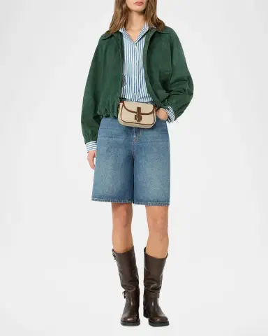 Weekend Max Mara Raglan-Sleeve Suede Jacket | Thumbnail 2 Weekend Max Mara Raglan-Sleeve Suede Jacket | Thumbnail 2