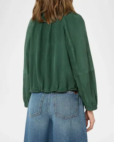 Weekend Max Mara Raglan-Sleeve Suede Jacket | Thumbnail 3 Weekend Max Mara Raglan-Sleeve Suede Jacket | Thumbnail 3