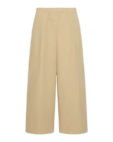 Weekend Max Mara Cropped Wide-Leg Cotton Pants | Thumbnail 1 Weekend Max Mara Cropped Wide-Leg Cotton Pants | Thumbnail 1