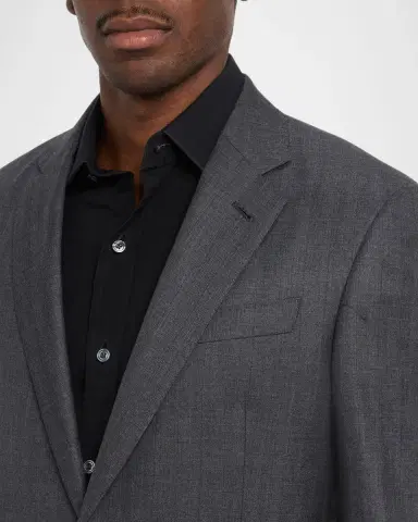 Giorgio Armani Men 's Wool Herringbone Single-Breasted Suit | Thumbnail 6 Giorgio Armani Men 's Wool Herringbone Single-Breasted Suit | Thumbnail 6