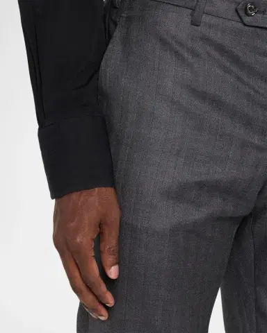 Giorgio Armani Men 's Wool Herringbone Single-Breasted Suit | Thumbnail 10 Giorgio Armani Men 's Wool Herringbone Single-Breasted Suit | Thumbnail 10