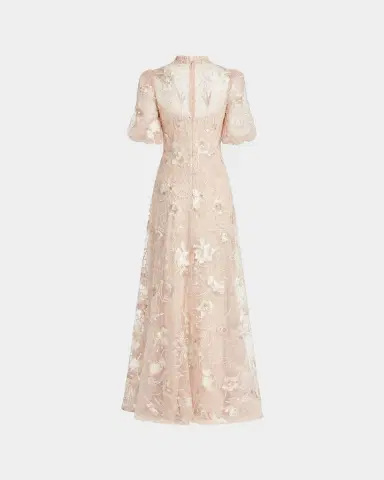 Mac Duggal Floral Appliqué A-Line Gown | Thumbnail 5 Mac Duggal Floral Appliqué A-Line Gown | Thumbnail 5