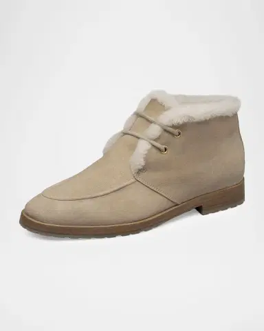 Bougeotte Shearling-Lined Suede Ankle Boots | Thumbnail 4 Bougeotte Shearling-Lined Suede Ankle Boots | Thumbnail 4