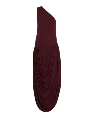 Brandon Maxwell Mila Draped One-Shoulder Maxi Dress | Thumbnail 1 Brandon Maxwell Mila Draped One-Shoulder Maxi Dress | Thumbnail 1