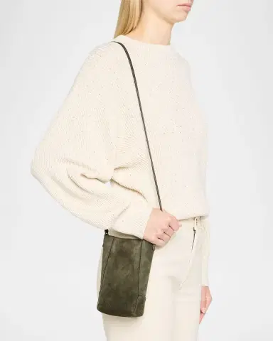 Brunello Cucinelli Suede Crossbody Bag | Thumbnail 2 Brunello Cucinelli Suede Crossbody Bag | Thumbnail 2