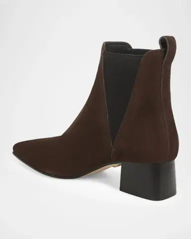 Veronica Beard Astra Suede Ankle Boots | Thumbnail 3 Veronica Beard Astra Suede Ankle Boots | Thumbnail 3