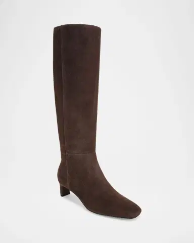 Vince Lilith Suede Knee-High Kitten-Heel Boots | Thumbnail 2 Vince Lilith Suede Knee-High Kitten-Heel Boots | Thumbnail 2