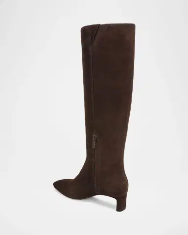 Vince Lilith Suede Knee-High Kitten-Heel Boots | Thumbnail 3 Vince Lilith Suede Knee-High Kitten-Heel Boots | Thumbnail 3