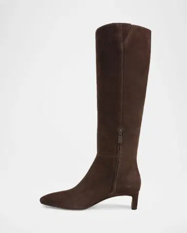 Vince Lilith Suede Knee-High Kitten-Heel Boots | Thumbnail 4 Vince Lilith Suede Knee-High Kitten-Heel Boots | Thumbnail 4