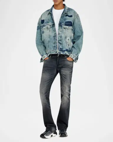 Diesel Men 's Stretch Denim Slim Bootcut Jeans | Thumbnail 2 Diesel Men 's Stretch Denim Slim Bootcut Jeans | Thumbnail 2