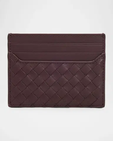 Bottega Veneta Men's Intrecciato Piccolo Leather Card Holder | Thumbnail 2 Bottega Veneta Men's Intrecciato Piccolo Leather Card Holder | Thumbnail 2