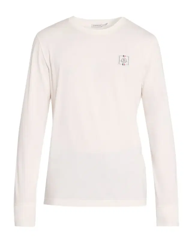 Men's Logo Patch Long-Sleeve Cotton T-Shirt Men's Logo Patch Long-Sleeve Cotton T-Shirt