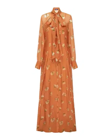 LEO LIN Lilith Tie-Neck Floral Maxi Dress | Thumbnail 1 LEO LIN Lilith Tie-Neck Floral Maxi Dress | Thumbnail 1