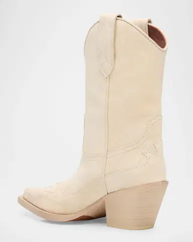 Paris Texas Dakota Suede Mid-Calf Western Boots | Thumbnail 2 Paris Texas Dakota Suede Mid-Calf Western Boots | Thumbnail 2