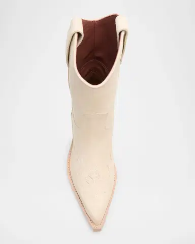 Paris Texas Dakota Suede Mid-Calf Western Boots | Thumbnail 4 Paris Texas Dakota Suede Mid-Calf Western Boots | Thumbnail 4