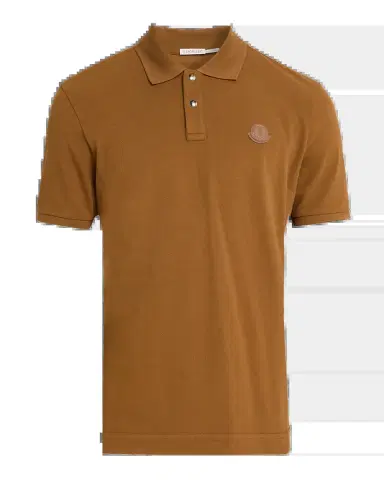 Moncler Men 's Logo Patch Short-Sleeve Polo Shirt | Thumbnail 5 Moncler Men 's Logo Patch Short-Sleeve Polo Shirt | Thumbnail 5