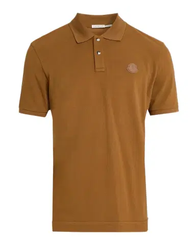 Moncler Men 's Logo Patch Short-Sleeve Polo Shirt | Thumbnail 1 Moncler Men 's Logo Patch Short-Sleeve Polo Shirt | Thumbnail 1