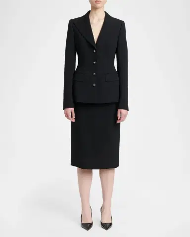 Dolce & Gabbana Double Crepe Sheath Midi Skirt | Thumbnail 2 Dolce & Gabbana Double Crepe Sheath Midi Skirt | Thumbnail 2