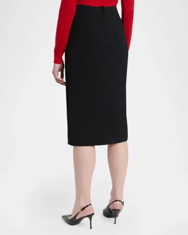 Dolce & Gabbana Double Crepe Sheath Midi Skirt | Thumbnail 3 Dolce & Gabbana Double Crepe Sheath Midi Skirt | Thumbnail 3