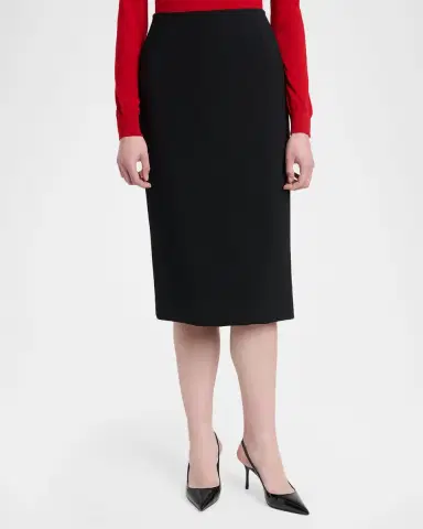 Dolce & Gabbana Double Crepe Sheath Midi Skirt | Thumbnail 4 Dolce & Gabbana Double Crepe Sheath Midi Skirt | Thumbnail 4