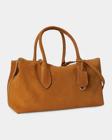 Polo Ralph Lauren Bellport Suede Satchel Top-Handle Bag | Thumbnail 7 Polo Ralph Lauren Bellport Suede Satchel Top-Handle Bag | Thumbnail 7