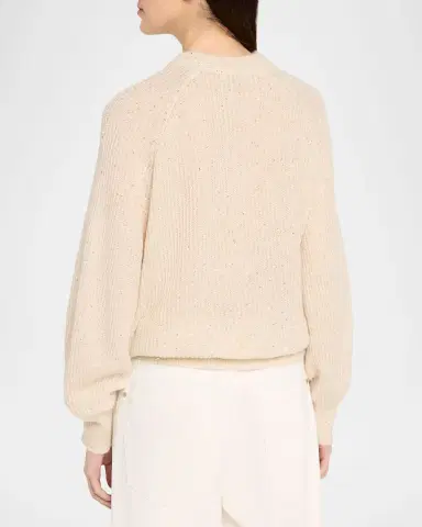 Brunello Cucinelli Paillette Mohair-Blend English Rib Crewneck Sweater | Thumbnail 2 Brunello Cucinelli Paillette Mohair-Blend English Rib Crewneck Sweater | Thumbnail 2