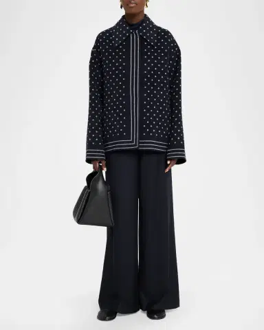 Lafayette 148 New York Thames Wide-Leg Brushed Wool Pants | Thumbnail 2 Lafayette 148 New York Thames Wide-Leg Brushed Wool Pants | Thumbnail 2