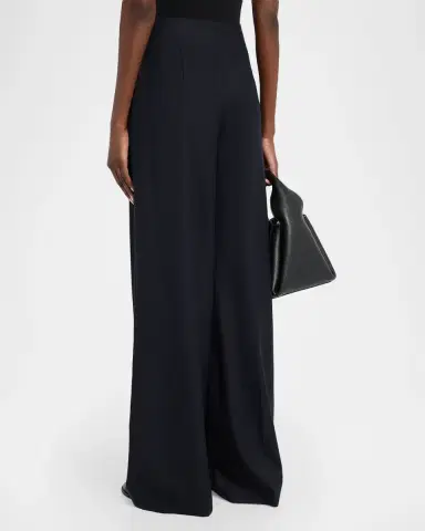 Lafayette 148 New York Thames Wide-Leg Brushed Wool Pants | Thumbnail 3 Lafayette 148 New York Thames Wide-Leg Brushed Wool Pants | Thumbnail 3