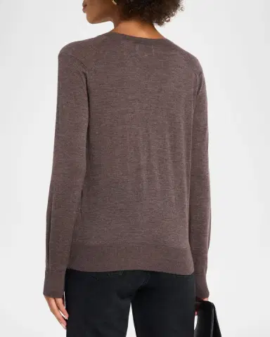 Loulou De Saison Julio Cashmere V-Neck Sweater | Thumbnail 3 Loulou De Saison Julio Cashmere V-Neck Sweater | Thumbnail 3