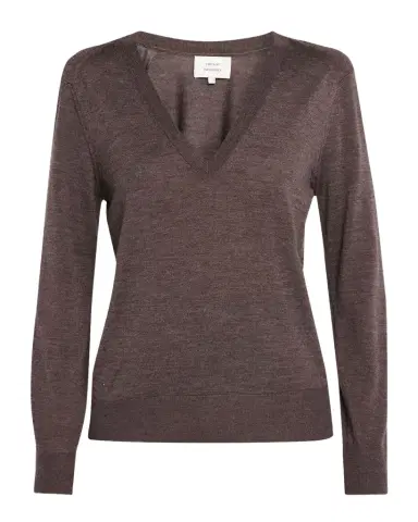 Loulou De Saison Julio Cashmere V-Neck Sweater | Thumbnail 1 Loulou De Saison Julio Cashmere V-Neck Sweater | Thumbnail 1