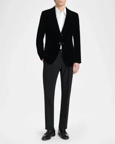 Giorgio Armani Men 's Wool-Blend Slim-Fit Trousers | Thumbnail 2 Giorgio Armani Men 's Wool-Blend Slim-Fit Trousers | Thumbnail 2