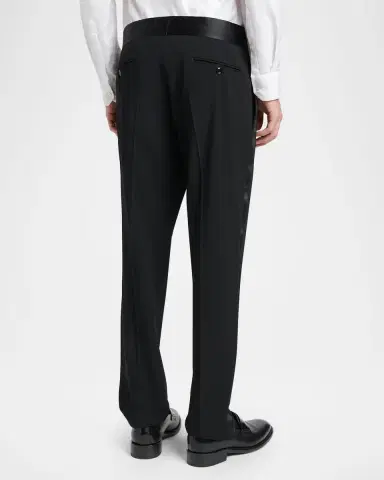 Giorgio Armani Men 's Wool-Blend Slim-Fit Trousers | Thumbnail 3 Giorgio Armani Men 's Wool-Blend Slim-Fit Trousers | Thumbnail 3