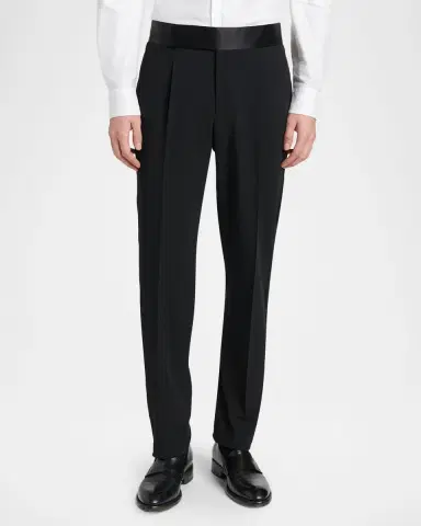 Giorgio Armani Men 's Wool-Blend Slim-Fit Trousers | Thumbnail 4 Giorgio Armani Men 's Wool-Blend Slim-Fit Trousers | Thumbnail 4